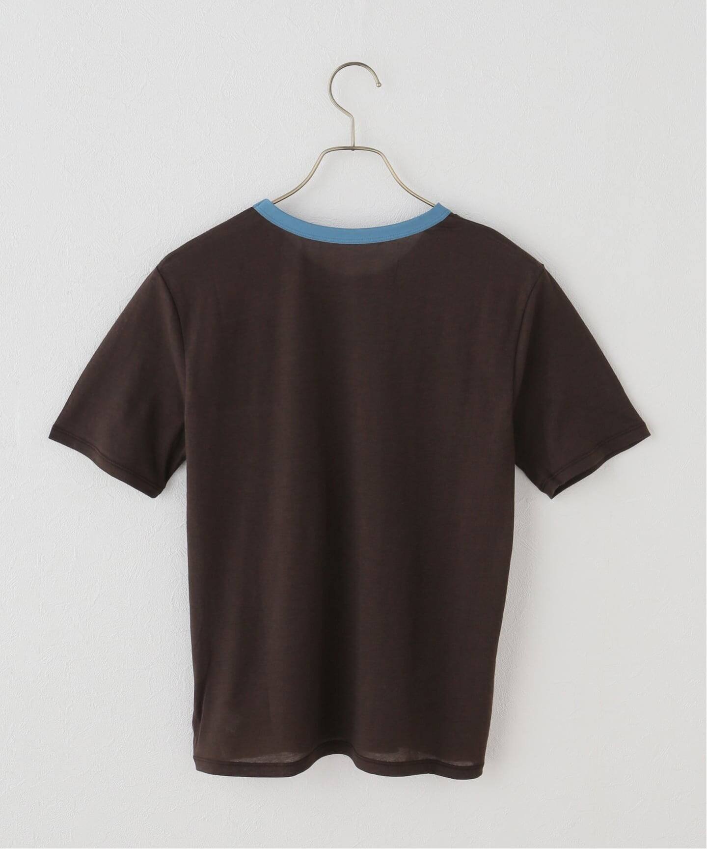 JOURNAL STANDARD relume クルーネックシアーリンガーTEE ジャーナル スタンダード レリューム トップス カットソー・Tシャツ ベージュ ブラウン