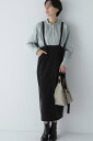 【SALE/60%OFF】human woman ◆エアーコール吊り付きスカート ヒューマン ウーマン スカート その他のスカート グレー ベージュ グリーン【送料無料】