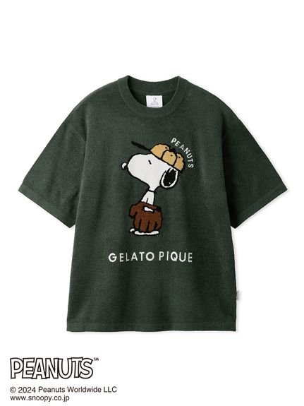 gelato pique 【PEANUTS】【HOMME】BASEBALL ジャガードプルオーバー ジェラートピケ トップス スウェット・トレーナー ホワイト【送料無料】