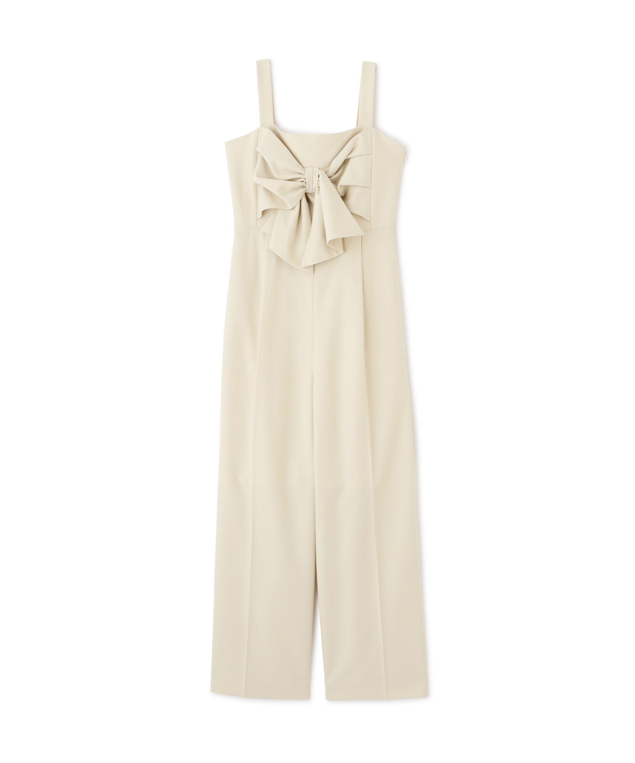 PROPORTION BODY DRESSING リボンオールインワン プロポーションボディドレッシング ワンピース・ドレス ワンピース ベージュ ブラウン