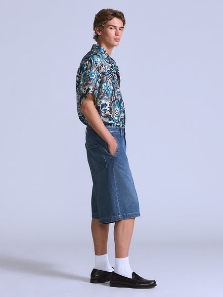 Levi's BLUETAB(TM) ワークショーツ ミディアムインディゴ リーバイス パンツ その他のパンツ ネイビー【送料無料】