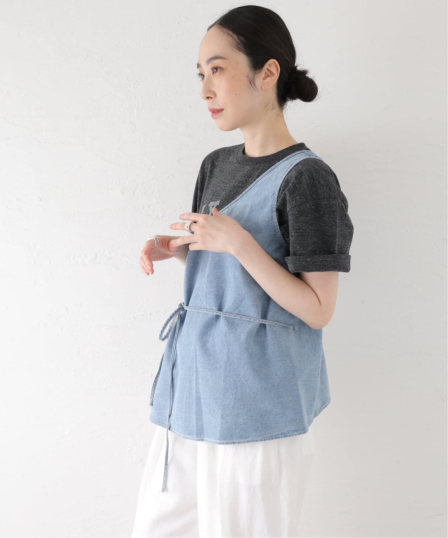 JOURNAL STANDARD L'ESSAGE 【BASERANGE/ベースレンジ】EYE TOP トップス ジャーナルスタンダード レサージュ トップス シャツ・ブラウス ブルー【送料無料】