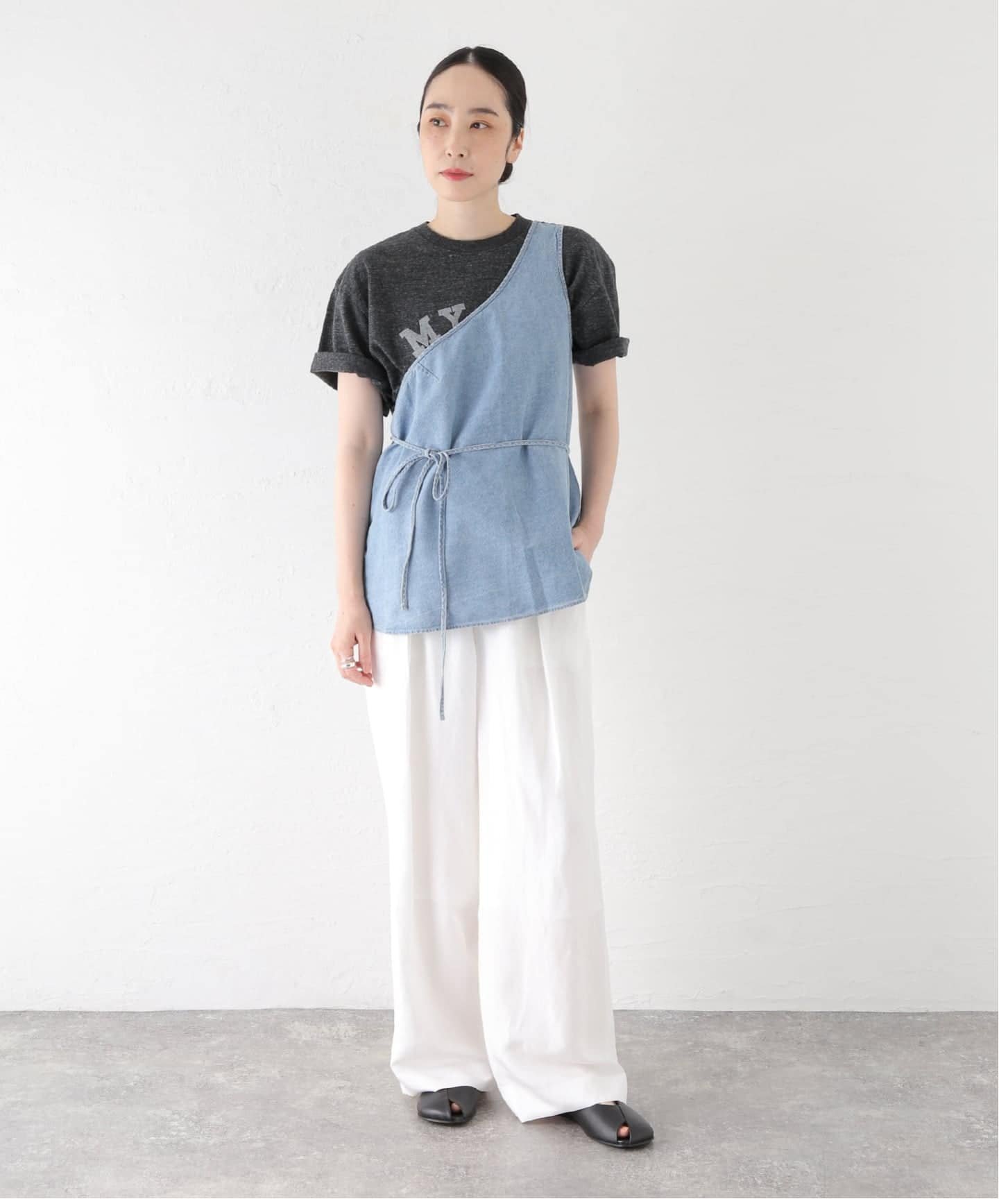 JOURNAL STANDARD L'ESSAGE 【BASERANGE/ベースレンジ】EYE TOP トップス ジャーナルスタンダード レサージュ トップス シャツ・ブラウス ブルー【送料無料】