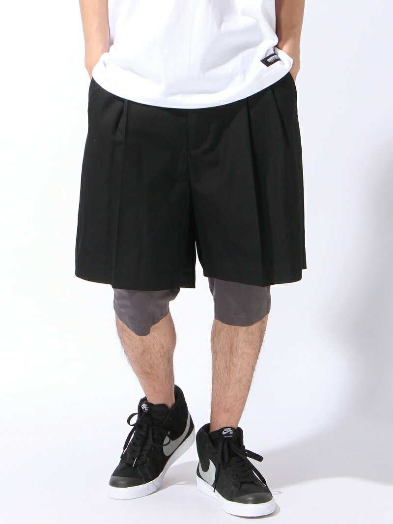 SWAGGER LAYERD BALOON SHORTS スワッガー パンツ/ジーンズ パンツその他 ブラック ベージュ【送料無料】