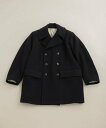 ナノ・ユニバース コート メンズ 【SALE／60%OFF】NANO universe WOOL MOSSER PEA COAT ナノユニバース ジャケット・アウター その他のジャケット・アウター ネイビー ブラウン【送料無料】