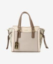 【SALE/20%OFF】& chouette サイドチェックハンドバッグ アンドシュエット バッグ ハンドバッグ ホワイト グレー ピンク【送料無料】