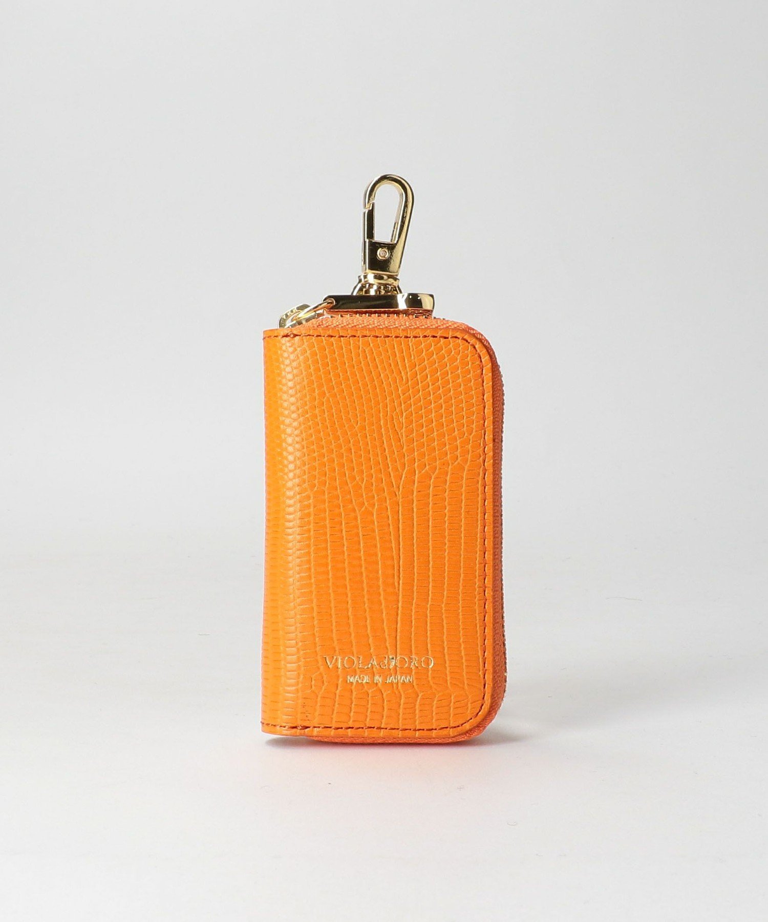 BEAUTY YOUTH UNITED ARROWS 【WEB限定】＜VIOLAd 039 ORO＞リザード型押しレザー スマートキーケース ビューティー＆ユース ユナイテッドアローズ 財布 ポーチ ケース その他の財布 ポーチ ケース オレンジ シルバー ブラック ベージュ【送料無料】