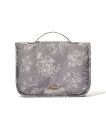 【SALE/20%OFF】Francfranc クラシックフラワー ハンギングポーチ M フランフラン インテリア・生活雑貨 トラベルグッズ グレー
