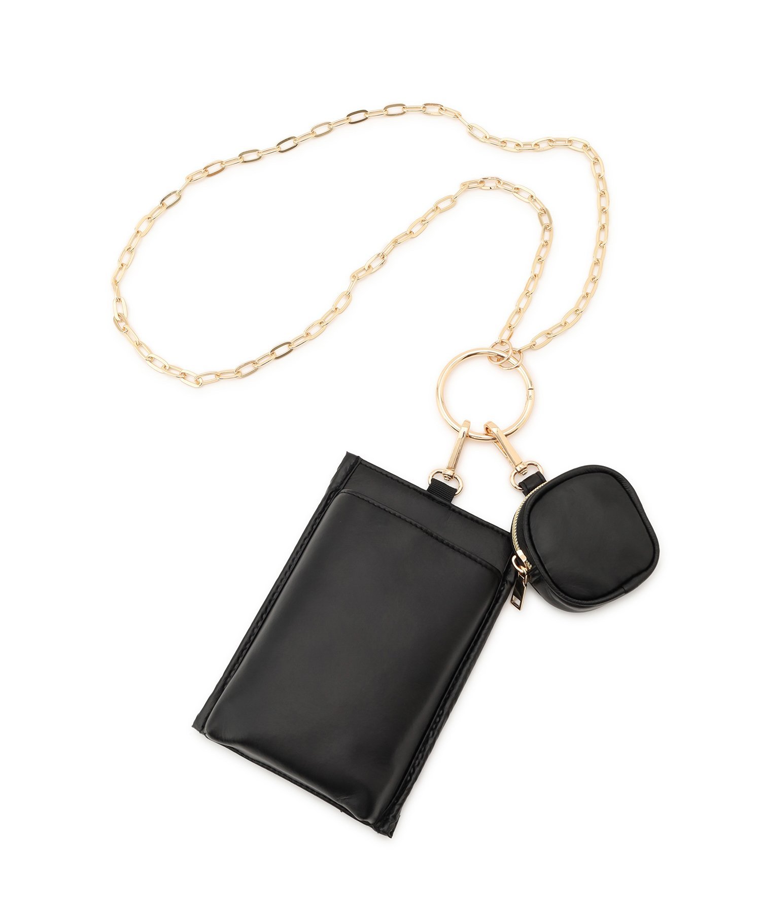 【SALE／50%OFF】ROPE' PICNIC PASSAGE 【一部店舗限定】イヤホンケース+スマホサングラスショルダーバッグ ロペピクニック バッグ ショルダーバッグ ブラック レッド stylife-14669608 Rakuten Fashion サンプル画像3