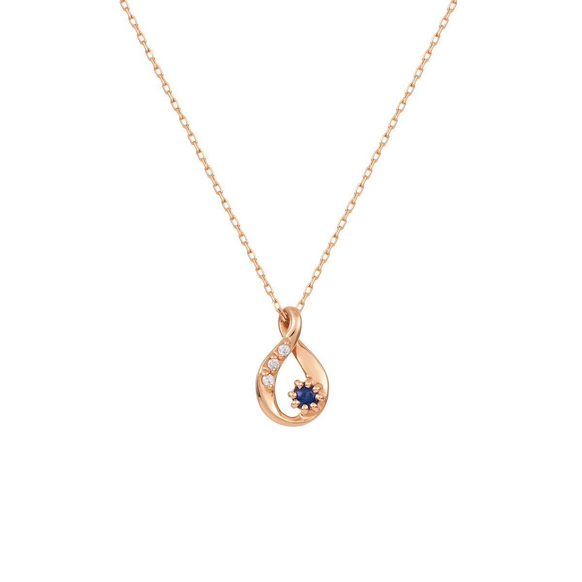 4℃ 【9月誕生石】K10ピンクゴールド ネックレス ヨンドシー アクセサリー・腕時計 ネックレス ゴールド【送料無料】