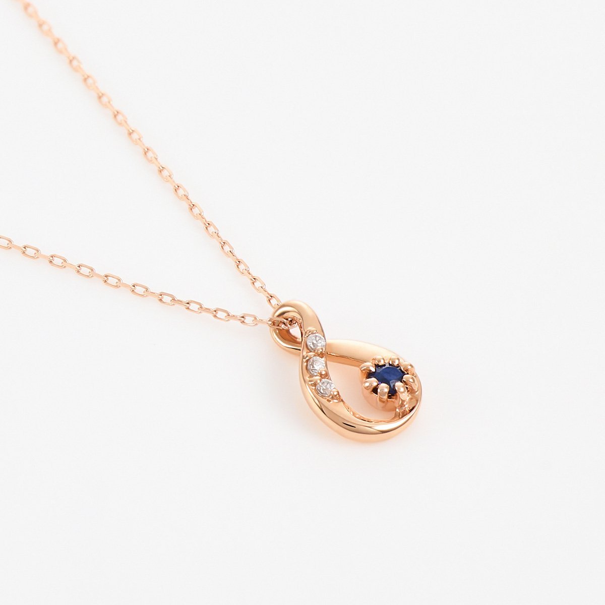 4℃ 【9月誕生石】K10ピンクゴールド ネックレス ヨンドシー アクセサリー・腕時計 ネックレス ゴールド【送料無料】