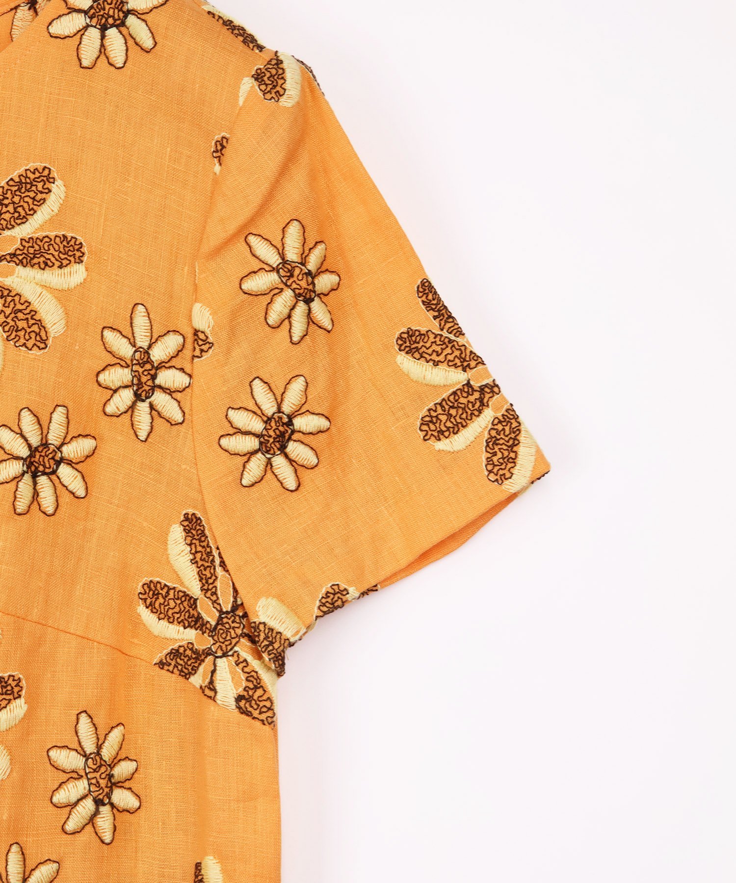 【SALE／70%OFF】TABASA PLUS 【SALE】フラワーエンブロイダリーチュニック タバサ ワンピース・ドレス チュニック オレンジ【送料無料】