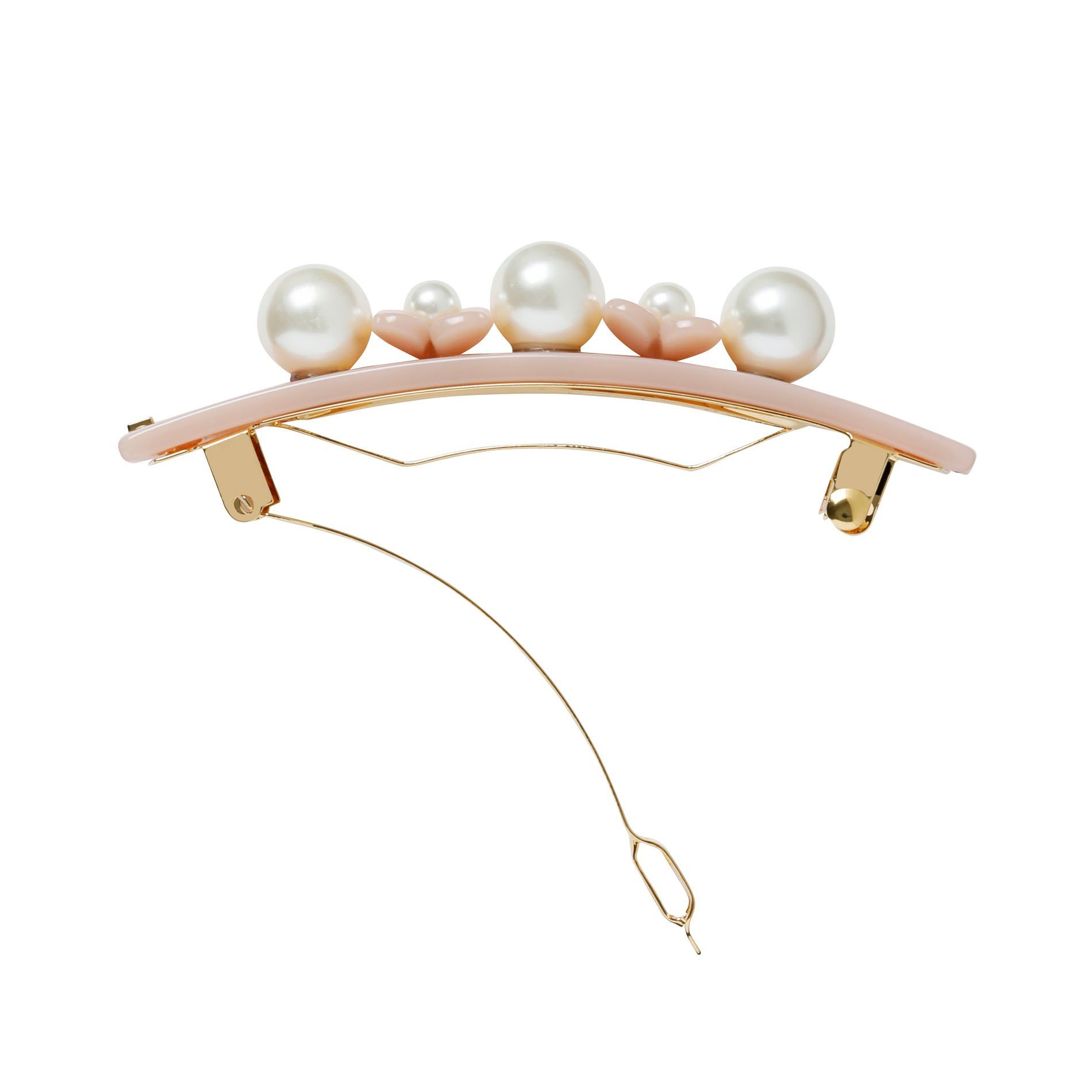 ALEXANDRE DE PARIS バレッタ (8 cm) アレクサンドル ドゥ パリ ヘアアクセサリー バレッタ・ヘアクリップ・ヘアピン ピンク【送料無料】
