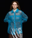 MAISON SPECIAL Tulle Shirt Layered Polo Knit Cardigan メゾンスペシャル トップス カーディガン ブラック イエロー グレー【送料無料】