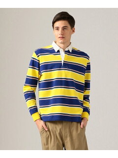 J. Press Stripe Rugby Shirt KKOVKM0024: Yellow J. Press Stripe Rugby Shirt KKOVKM0024: Yellow