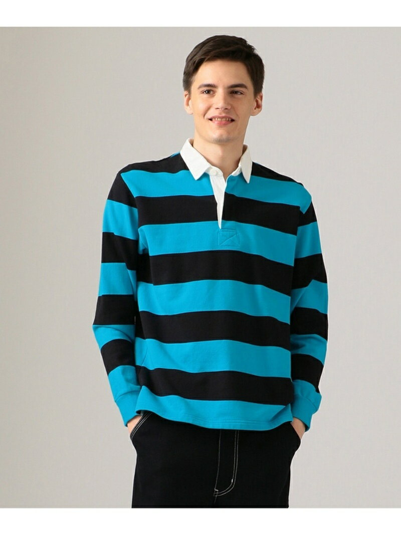 J. Press Stripe Rugby Shirt KKOVKM0024: Blue