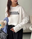 Discoat 【ユニセックス】MAGNOLIAロゴロンT ディスコート トップス カットソー・Tシャツ グレー ホワイト ブラック【送料無料】