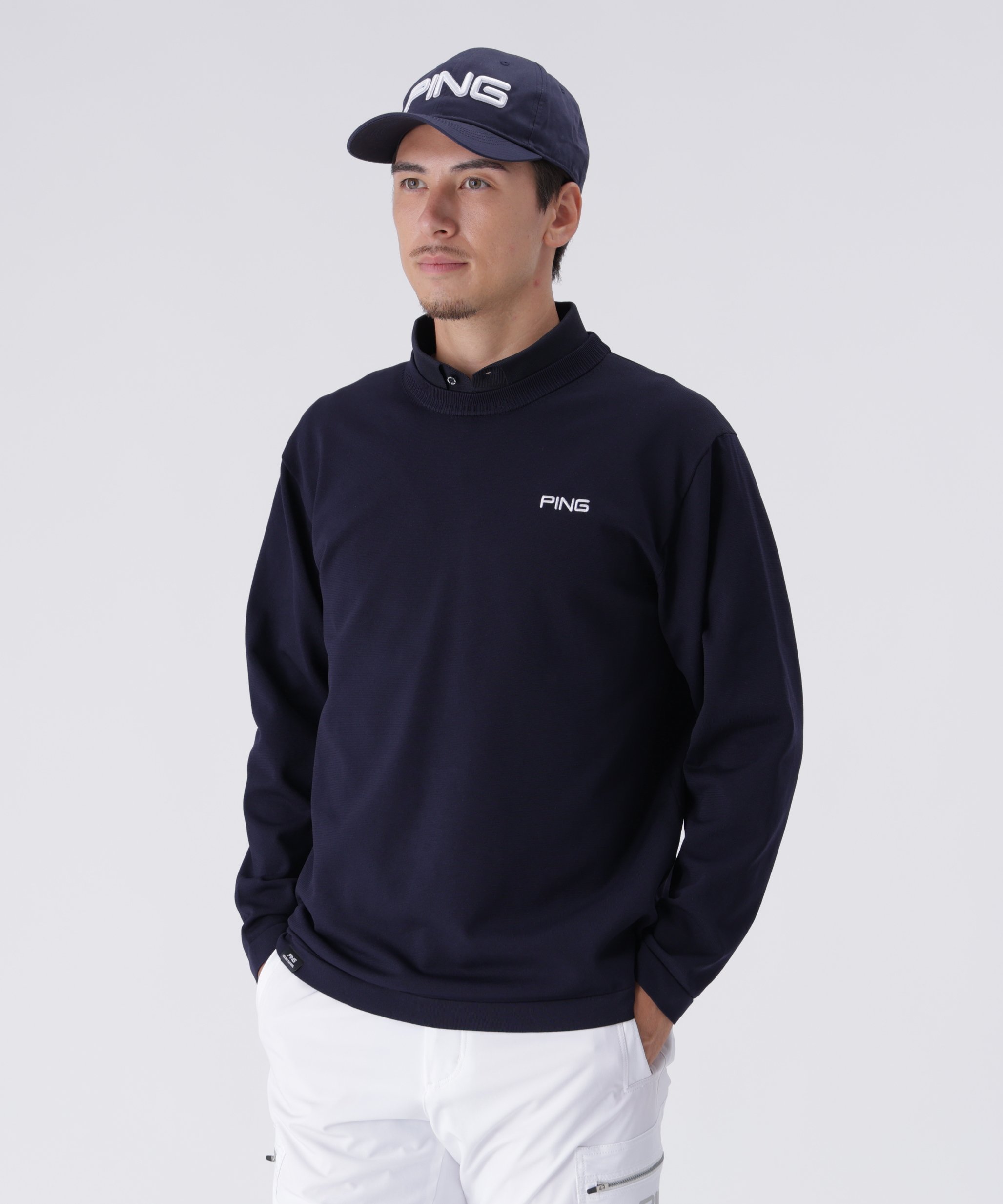 PING APPAREL ニット/カノコ レイヤードツインニット ＜PERFORMANCE＞ (MENS) ピン アパレル トップス ..