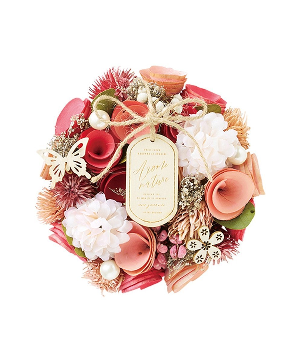 BACKYARD FAMILY ナチュラルリース SS ローラ インテリア・生活雑貨 その他のインテリア・生活雑貨 グリーン レッド ブルー ピンク