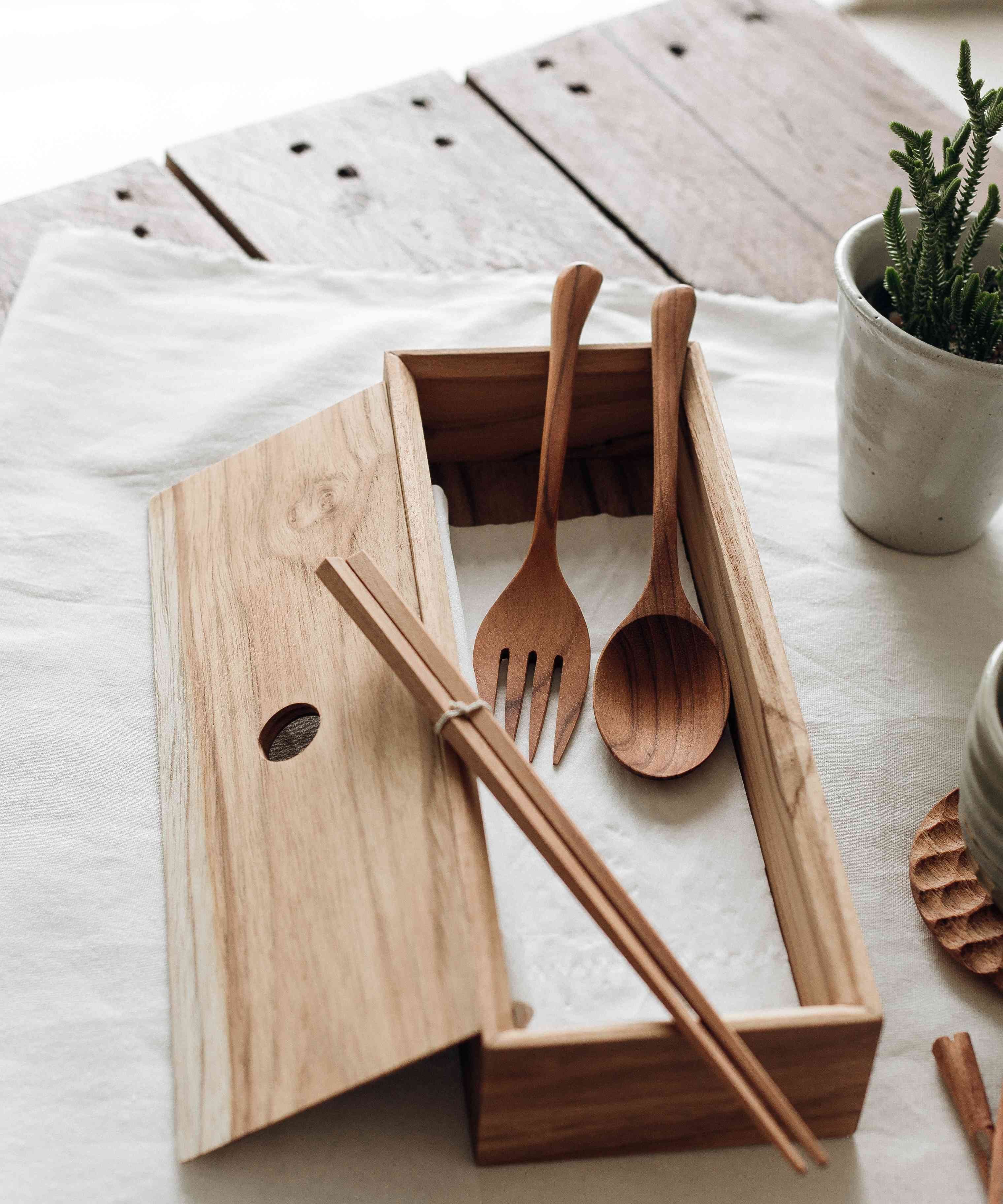 BACKYARD FAMILY Chopstick&cutlery case ローラ インテリア・生活雑貨 収納用品・棚・ラック ブラウン