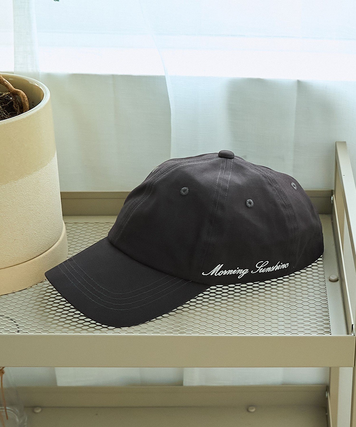 coen ロゴ刺繍ツイルキャップ コーエン 帽子 キャップ ベージュ グレー ホワイト
