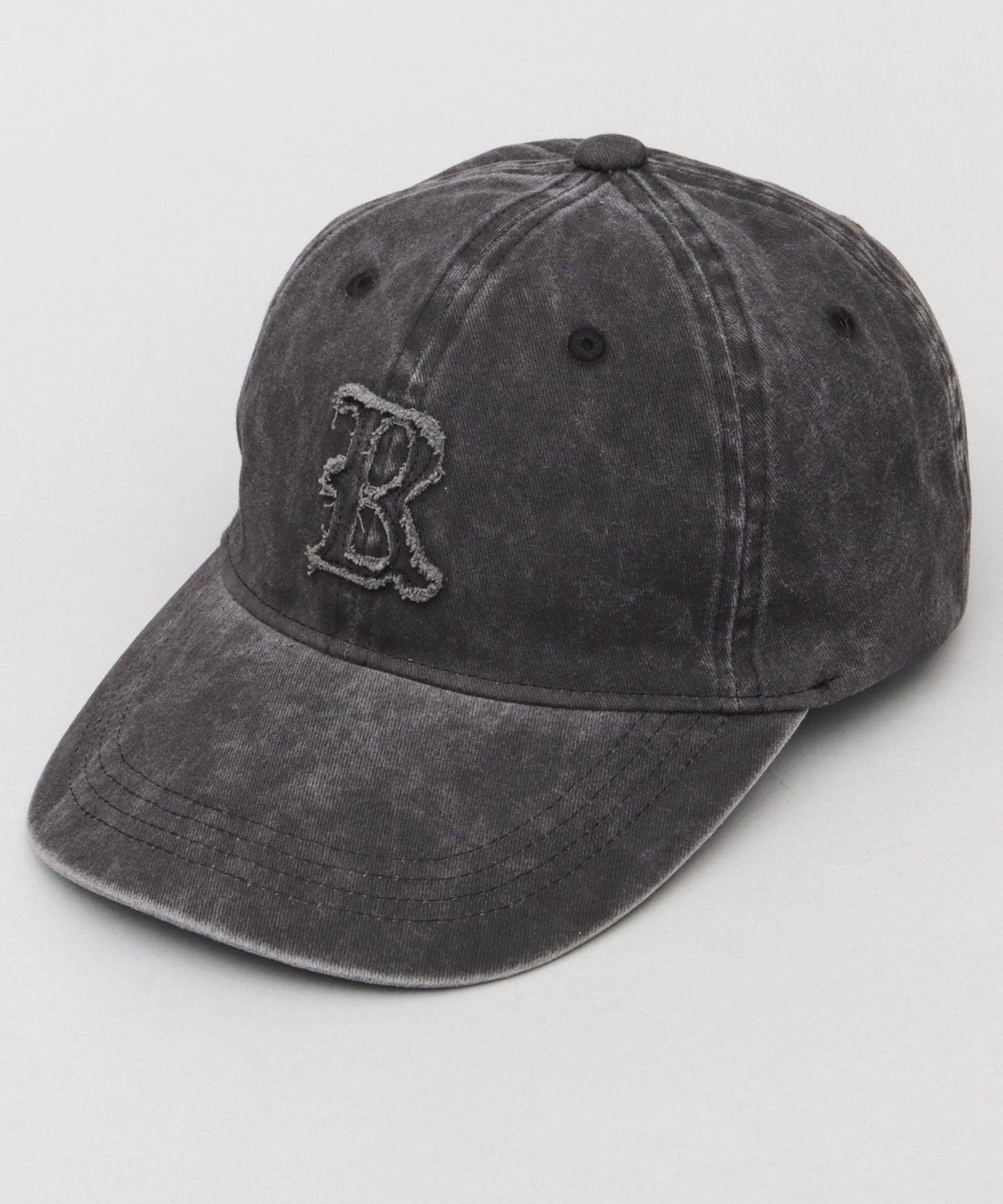 Basiquenti キャップ ベースボールキャップ ピグメント加工 ロングブリム つば長 深め エー.エム.エス. 帽子 キャップ ブラック グレー【送料無料】