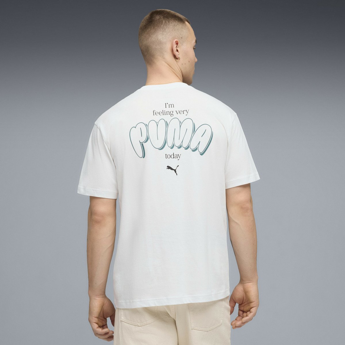 メンズ グラフィックス バブル フォント リラックス 半袖 Tシャツ GRAPHICS Tee プーマ トップス カットソー・Tシャツ ホワイト