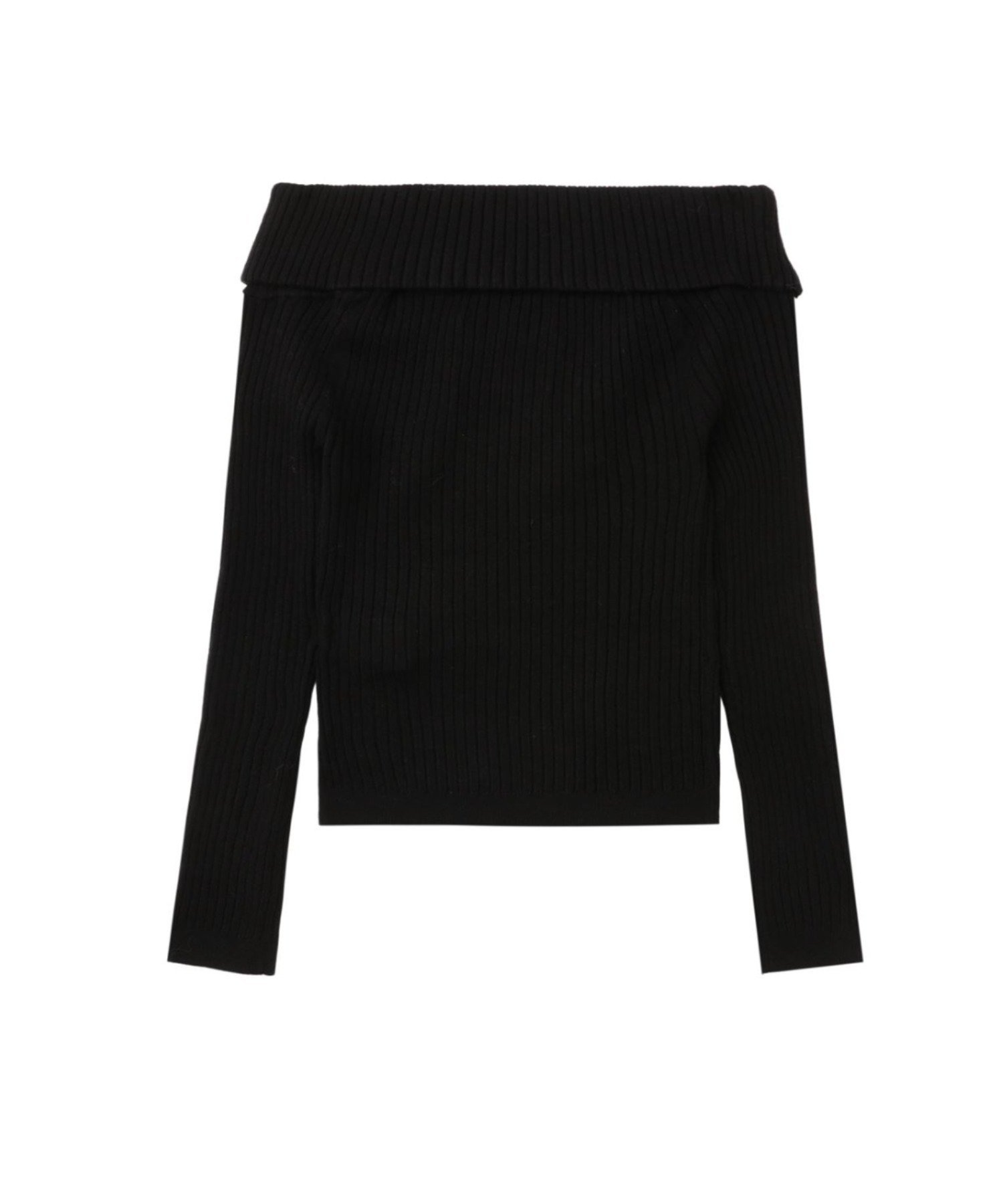 OFF SHOULDER RIB SWEATER ア ベイシング エイプ トップス ニット グレー ブラック