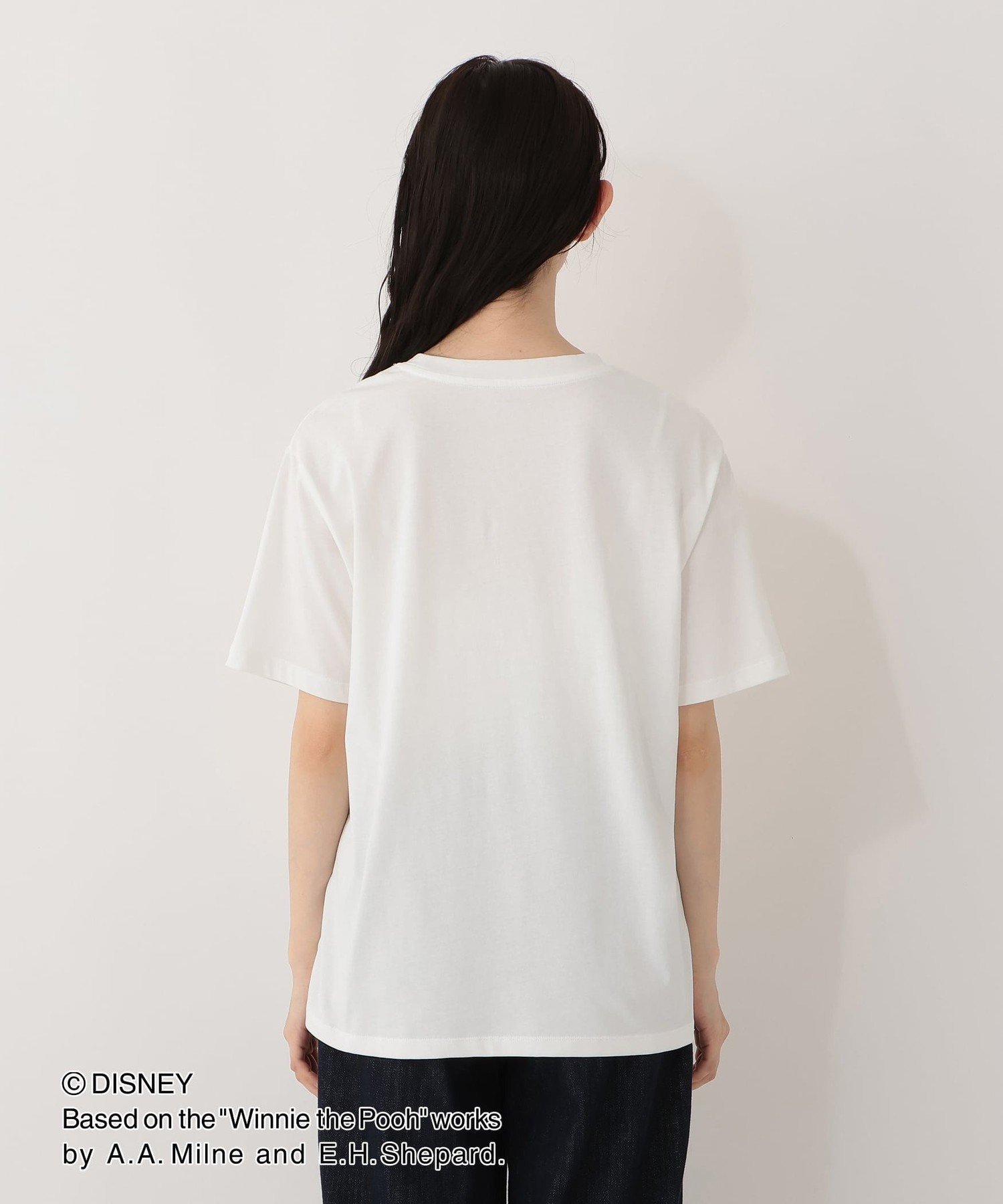 プリントTシャツ はちみつ/ディズニーコレクション・Winnie the Pooh アフタヌーンティー・リビング トップス カットソー・Tシャツ ホワイト