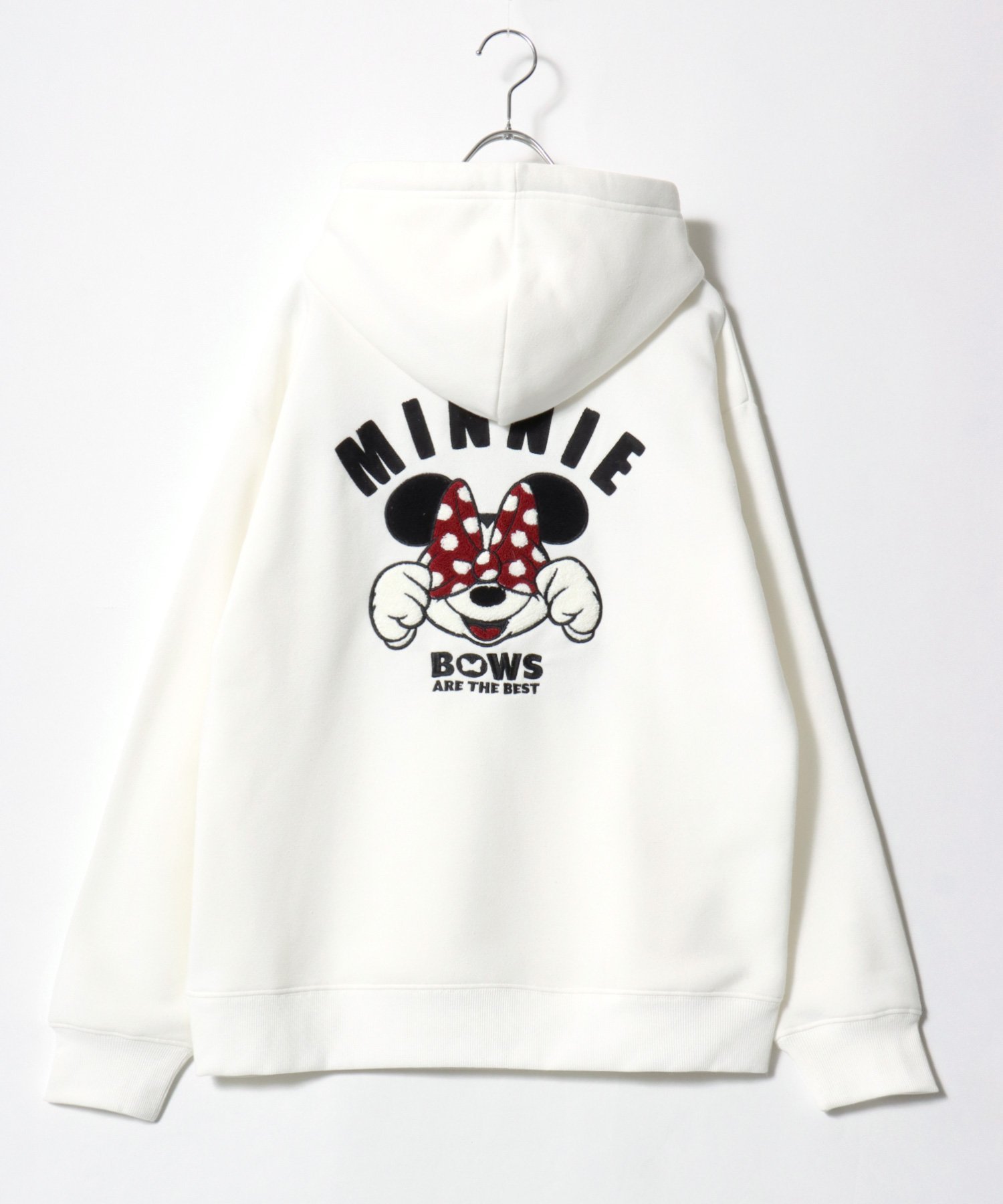 Disney 2026AW Disney ディズニー 別注 オーバーサイズ 裏起毛 サガラ アップリケ刺繍 スウェットパーカー トレーナー レディース メンズ マルカワ トップス パーカー・フーディー ブラック ブルー ホワイト グレー ブラウン【送料無料】