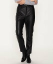 【SALE/50%OFF】COMME CA ISM フェイクレザー スリムパンツ コムサイズム パンツ その他のパンツ ブラック