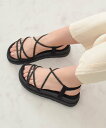 【SALE/20%OFF】Bridget Birkin 【Bridget Birkin】ビジュークロスベルトサンダル ブリジットバーキン シューズ・靴 サンダル...