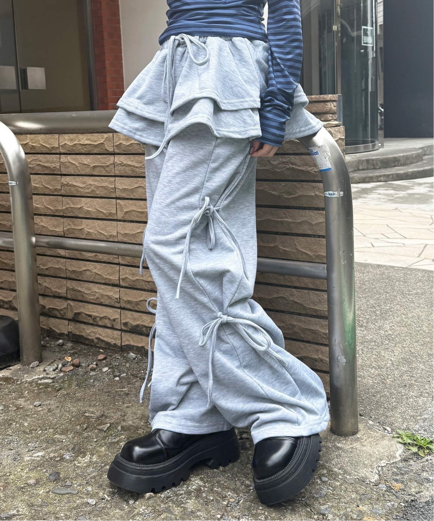 【SALE／65%OFF】HALEY PESCA HALEY PESCA/(W)HALEY PESCA/レイヤードスカート フリル リボンスウェッ..