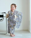 Nico@ntique ニコアンティーク 子供浴衣3点セット 女の子 チューリップモザイク マスタード ウタタネ 着物・浴衣・和装小物 浴衣【送料無料】