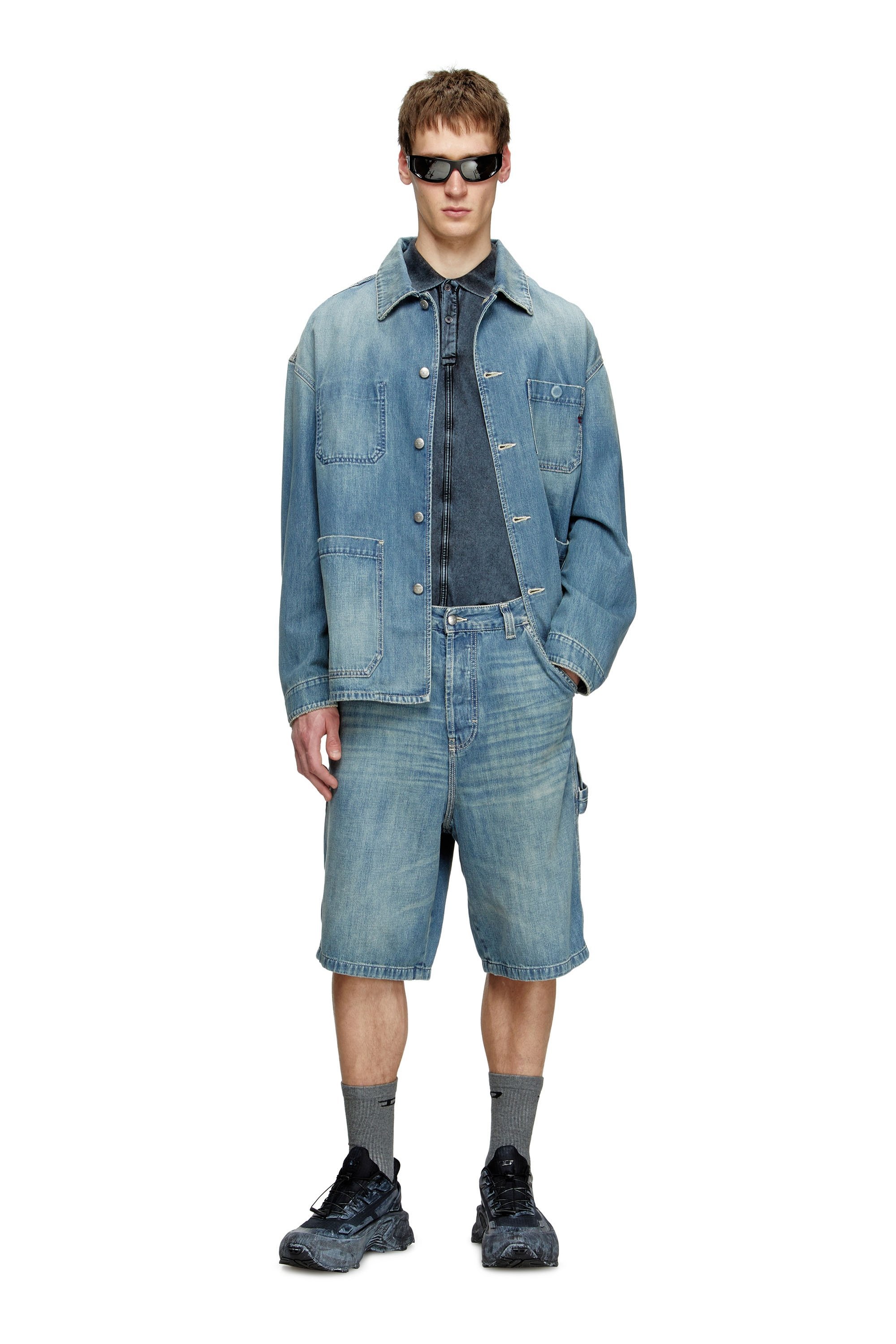 メンズ デニムショートパンツ D-LIVERY-W-SHORT ディーゼル パンツ ジーンズ・デニムパンツ ブルー