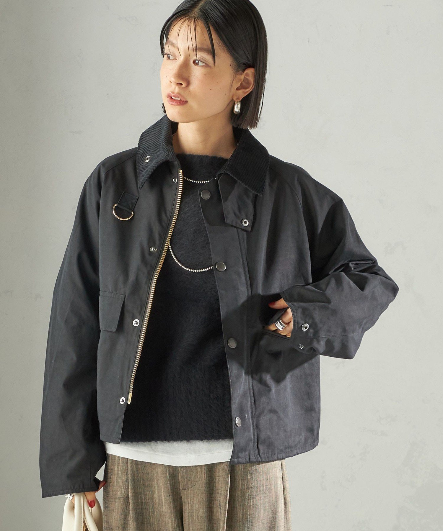 SHIPS WOMEN 【SHIPS別注】Barbour: 50th ANNIV SPEY ジャケット シップス ジャケット・アウター その他のジャケット・アウター グリーン ブラック【送料無料】のサムネイル