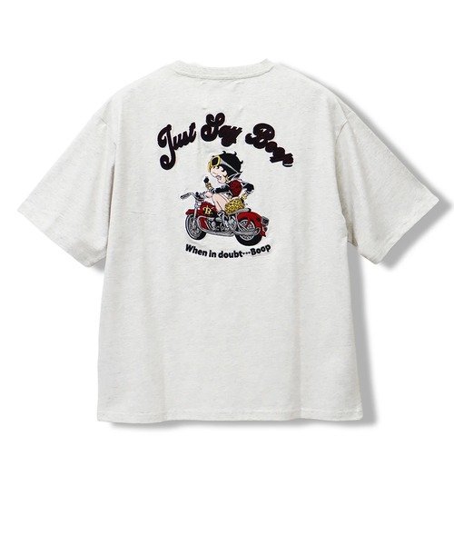 BETTY/ベティ バイクTEE(MENS/WOMENS) サンコーバザール トップス カットソー・Tシャツ ホワイト ブラック