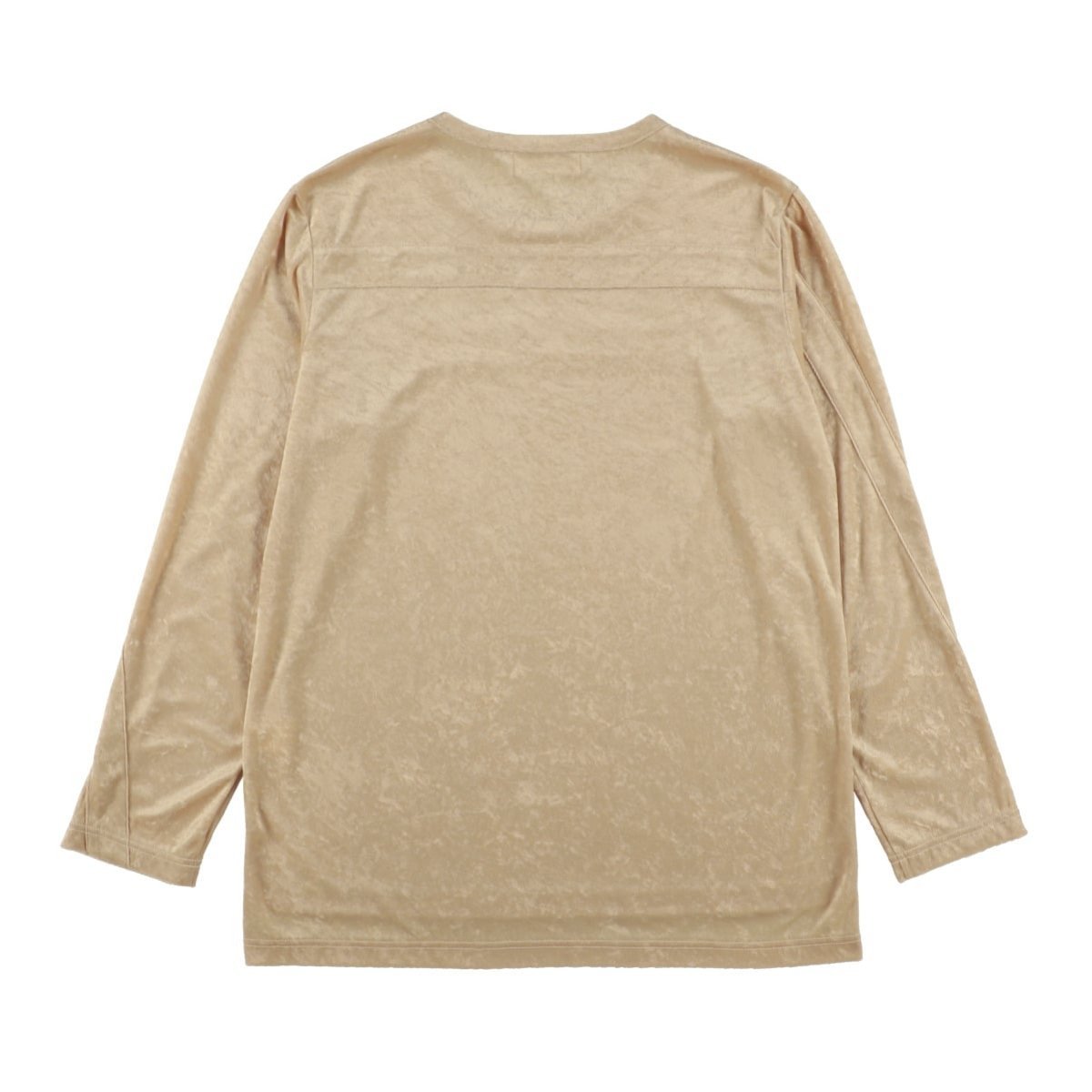 【26AW】＜sulvam＞Velour easy long T サルバム トップス カットソー・Tシャツ ベージュ ブラック