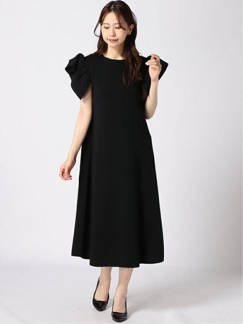 【SALE／45%OFF】CELFORD Aラインニットワンピース セルフォード ワンピース・ドレス ワンピース ブラック グリーン ブラウン【送料無料】のサムネイル