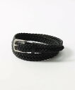 EDIFICE 【BEORMA / ベオーマ】25mm INTERLINKED PLAITED BELT エディフィス ファッション雑貨 ベルト ブラック ブラ...