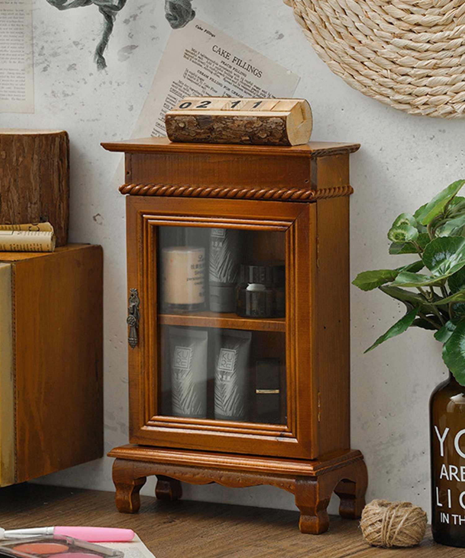 昭和レトロ家具　棚 ジャパンヴィンテージ 本棚 ブックシェルフ 楔式 収納 古道具 昭和