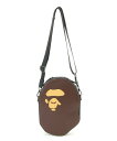 A BATHING APE APE HEAD SHOULDER BAG ア ベイシング エイプ バッグ ショルダーバッグ ブラウン【送料無料】