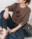 Spick & Span 《予約》GOOD ROCK SPEED / グッドロックスピード 別注 / ミッキー / ロンT スピックアンドスパン トップス カットソー・Tシャツ ブラック ブラウン【送料無料】