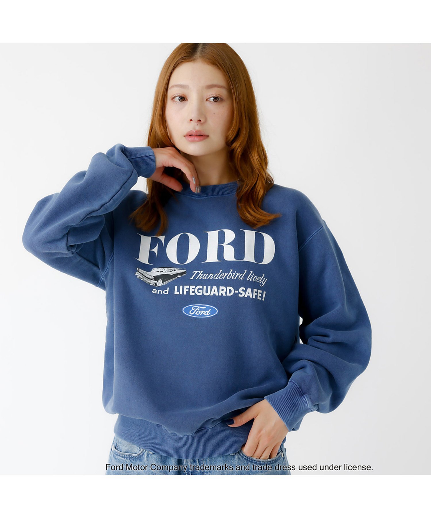 Rouge vif la cle 【GOOD ROCK SPEED/グッドロックスピード】FORD / フォード ルージュ・ヴィフ ラクレ トップス スウェット・トレーナー グレー ブルー【送料無料】