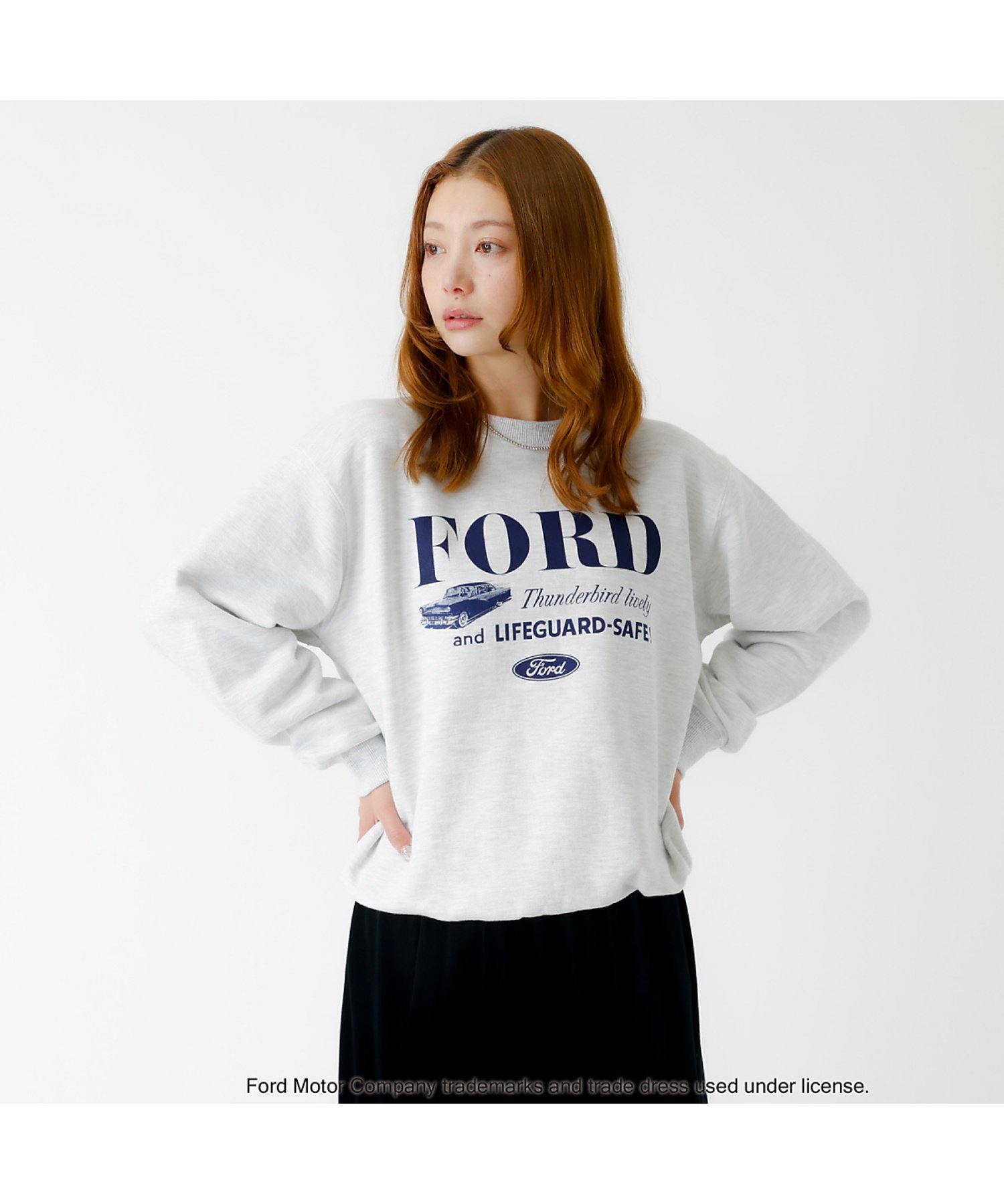 Rouge vif la cle 【GOOD ROCK SPEED/グッドロックスピード】FORD / フォード ルージュ・ヴィフ ラクレ トップス スウェット・トレーナー グレー ブルー【送料無料】