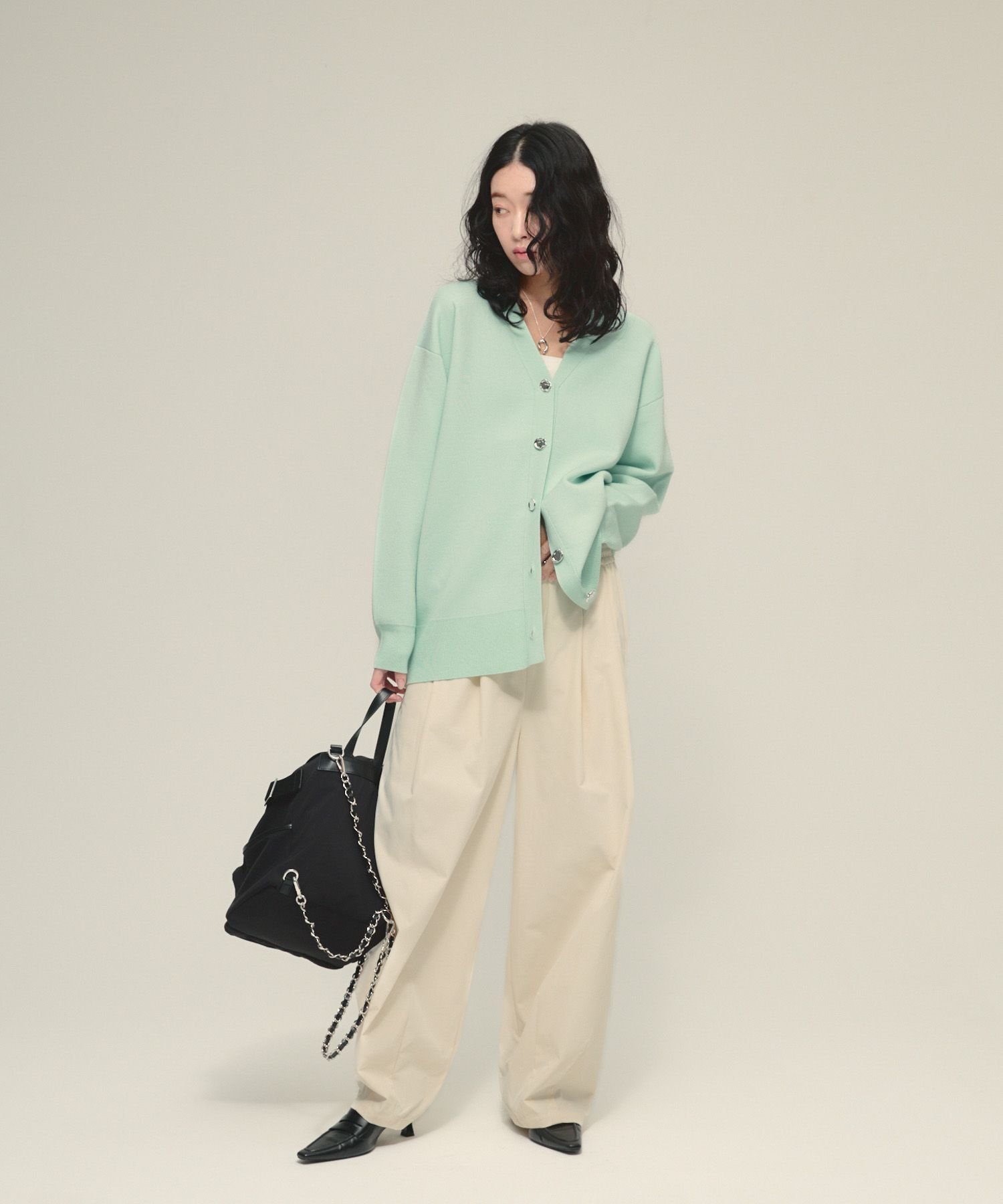 eL Balloon Pants ジーナシス パンツ その他のパンツ ホワイト ブラック
