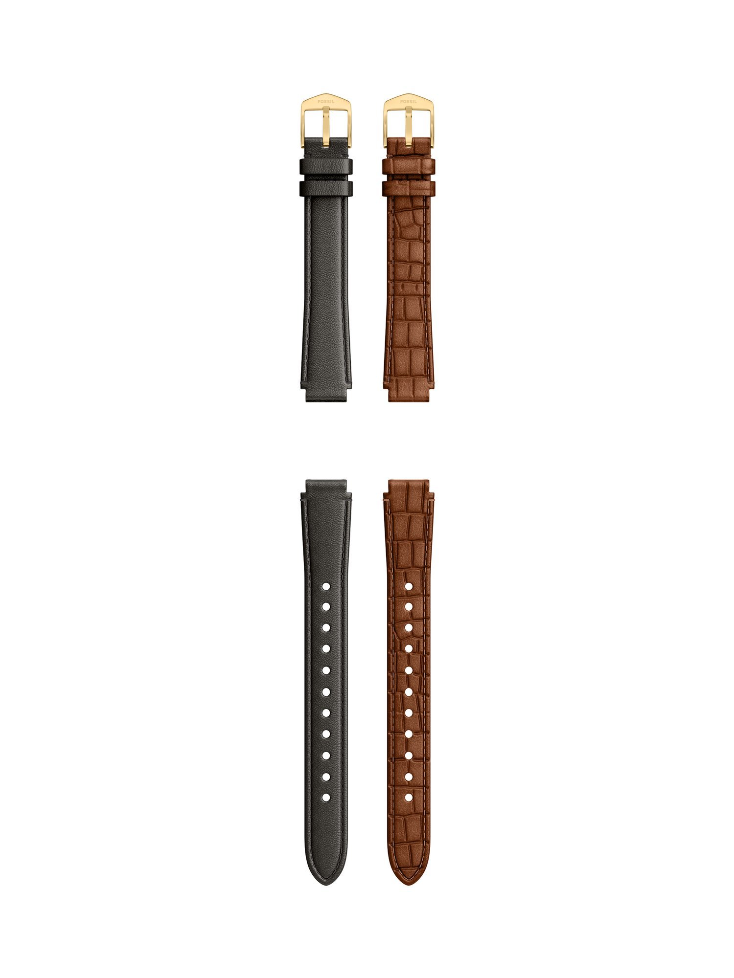FOSSIL フォッシル 腕時計ベルト レディース レザー S121040SET フォッシル アクセサリー・腕時計 その他のアクセサリー・腕時計 ブラック【送料無料】