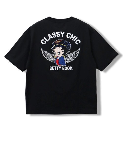 BETTY/ベティ ウイングTEE(MENS/WOMENS) サンコーバザール トップス カットソー・Tシャツ ブラック ホワイト