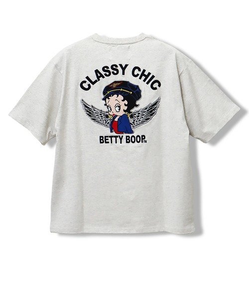 BETTY/ベティ ウイングTEE(MENS/WOMENS) サンコーバザール トップス カットソー・Tシャツ ブラック ホワイト