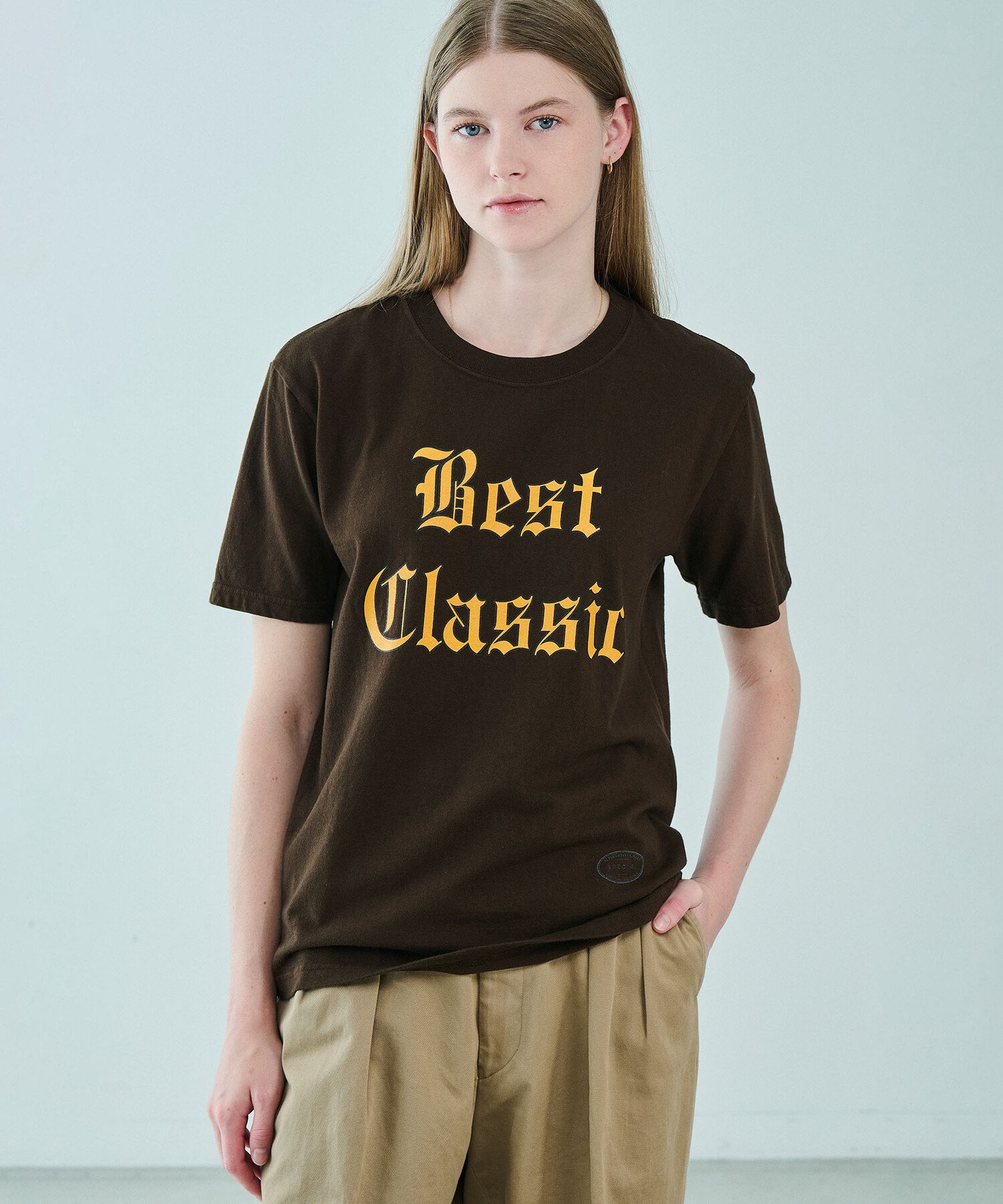 Bshop TANGTANG ｜ ＜別注＞ 半袖Tシャツ STATE BEST CLASSIC BROWN WOMEN ビショップ トップス カットソー・Tシャツ ブラウン
